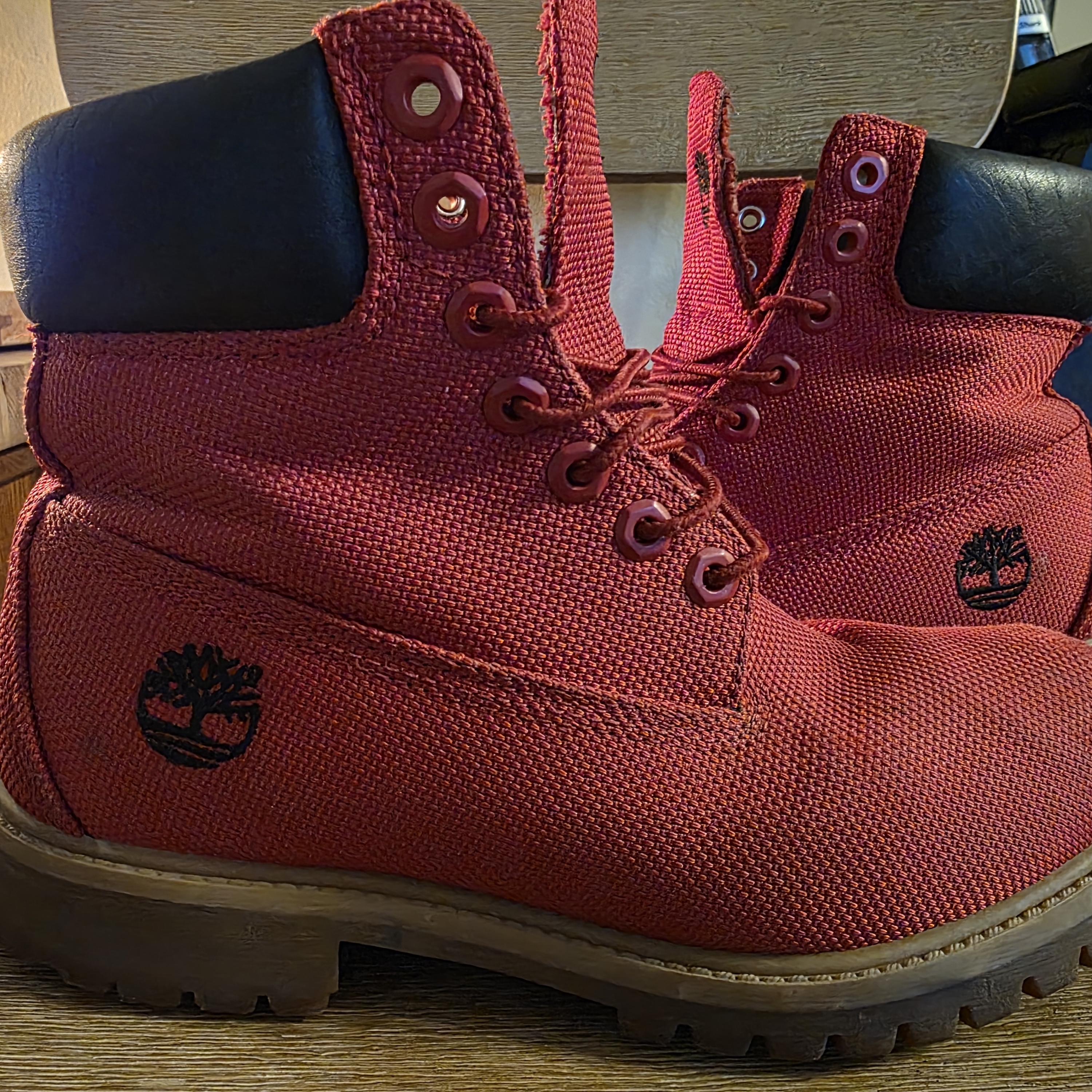 Timberland Red And Black Men's Boots